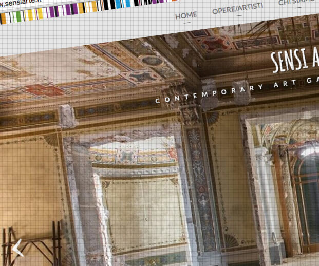 Sito Web Sensiarte.it realizzato da Web Designer Alessio Piazzini, Firenze